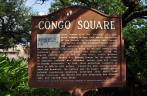 Congo Square, um raro lugar de diversão para os escravos em New Orleans, na Louisiana - Estados Unidos